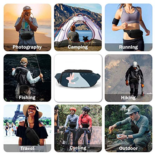 XCNGG Bolso de cintura corriente bolso de cintura de ocio bolso de cintura bolso de cintura de moda Kangaroo Mother and Child Fanny Packs for Women and Men Waist Bag Adjustable Belt for Outdoors Worko