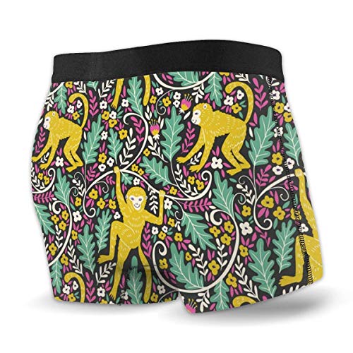 XCNGG Calzoncillo Tipo bóxer para Hombre Funny Monkey Jungle Fly Front con Bolsa de Ropa Interior XCNGG Calzoncillo Tipo bóxer para Hombre Funny Monkey Jungle Fly Front con Bolsa de Ropa Interior