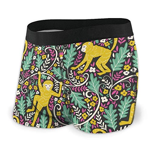 XCNGG Calzoncillo Tipo bóxer para Hombre Funny Monkey Jungle Fly Front con Bolsa de Ropa Interior XCNGG Calzoncillo Tipo bóxer para Hombre Funny Monkey Jungle Fly Front con Bolsa de Ropa Interior