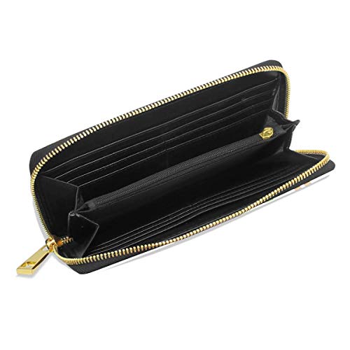 XCNGG Cartera de Cuero de la Galaxia de la Muchacha de la Yoga del Ballet Monedero del Embrague de la Cremallera de la Muchacha Linda XCNGG Cartera de Cuero de la Galaxia de la Muchacha de la Yoga del Ballet Monedero del Embrague de la Cremallera de la Muchacha Linda
