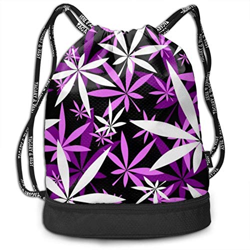 XCNGG Creativo Rosa Violeta Hoja Blanca Mochila con Cordón Mochila Impermeable Estampado Bolsa de Cuerda Bolsa de Cuerda de Gran Tamaño para Adultos Niños Niñas Deportes Gimnasio Yoga XCNGG Creativo Rosa Violeta Hoja Blanca Mochila con Cordón Mochila Impermeable Estampado Bolsa de Cuerda Bolsa de Cuerda de Gran Tamaño para Adultos Niños Niñas Deportes Gimnasio Yoga