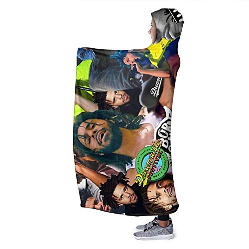 XCNGG Manta con Capucha Hooded Blanket Throw J Cole Collage Super Soft Sherpa Fleece Blanket Hood Poncho Cloak Cape XCNGG Manta con Capucha Hooded Blanket Throw J Cole Collage Super Soft Sherpa Fleece Blanket Hood Poncho Cloak Cape