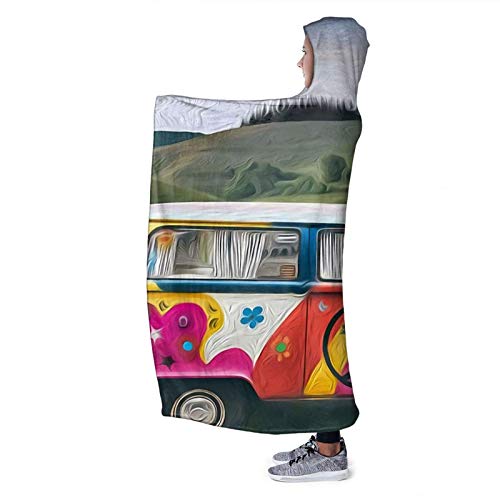 XCNGG Manta con Capucha Hooded Blanket Throw Wild CampingStyle Super Soft Sherpa Fleece Blanket Hood Poncho Cloak Cape XCNGG Manta con Capucha Hooded Blanket Throw Wild CampingStyle Super Soft Sherpa Fleece Blanket Hood Poncho Cloak Cape