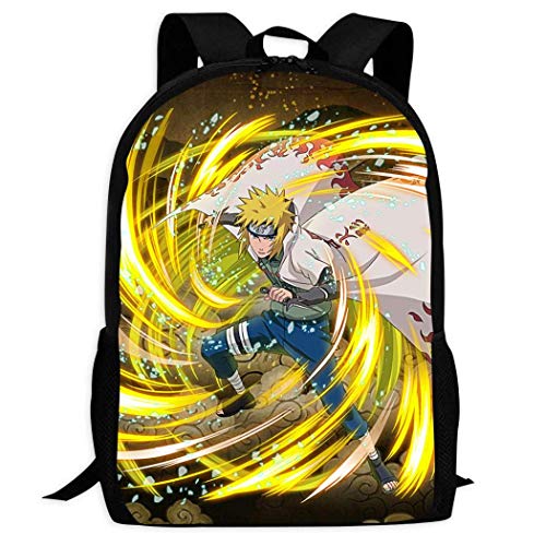 XCNGG Mochila de impresión de fotograma completo para adultos Mochila informal Mochila Mochila escolar Custom Pattern Backpack 3D Printing Anime-NAR-uto-S-hi-ppu-den Children's School Backpack Teen Bo