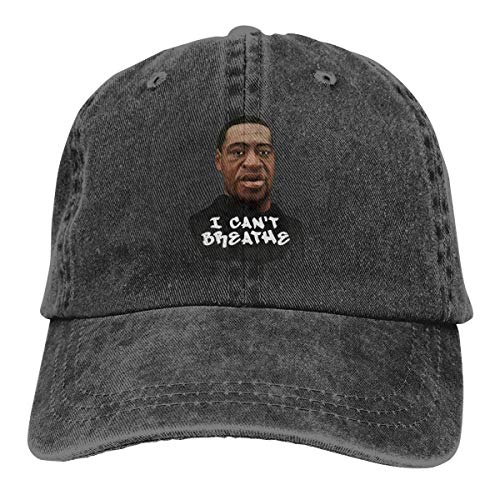 XCNGG No Puedo Respirar Sombreros de Vaquero Unisex Sombrero de Mezclilla Deportivo Gorra de béisbol de Moda Negro XCNGG No Puedo Respirar Sombreros de Vaquero Unisex Sombrero de Mezclilla Deportivo Gorra de béisbol de Moda Negro