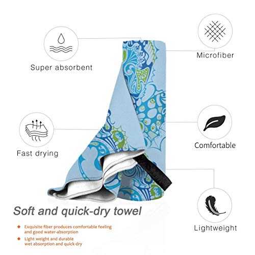 XCNGG Toalla de Playa de Microfibra, Manta de Toalla de Secado rápido Sea Horse Toallas de baño Ligeras, absorbentes Suaves y sin Arena para Playa, baño, natación, Viajes