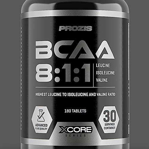 Xcore BCAA 8:1:1 Complex SS - Suplemento para atletas, aminoácidos para el músculo, la recuperación rápida, el sistema inmune, la fuerza y el refuerzo de la energía, 180 comprimidos Xcore BCAA 8:1:1 Complex SS - Suplemento para atletas, aminoácidos para el músculo, la recuperación rápida, el sistema inmune, la fuerza y el refuerzo de la energía, 180 comprimidos