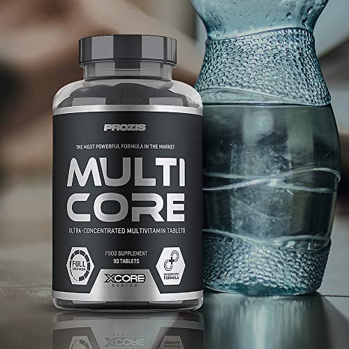 Xcore Multicore - Multivitaminé, Améliore le Niveau d'Énergie et la Permormance Musculaire , Supplément de Croissance, Action Anabolisante , 90 gélules,30 Doses