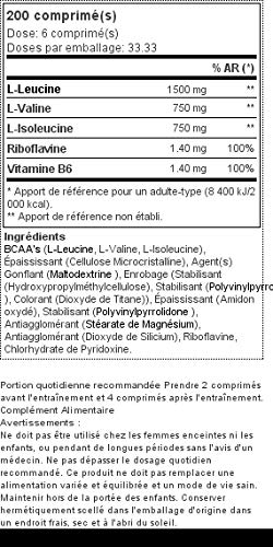 Xcore Nutrition BCAA Complex 3100 - Fórmula de Aminoácidos para el Crecimiento Muscular, rendimiento y la Recuperación - 200 tabletas, 33 Dosis