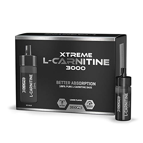 Xcore Nutrition Xtreme L-Carnitine, Limón - 20 Unidades
