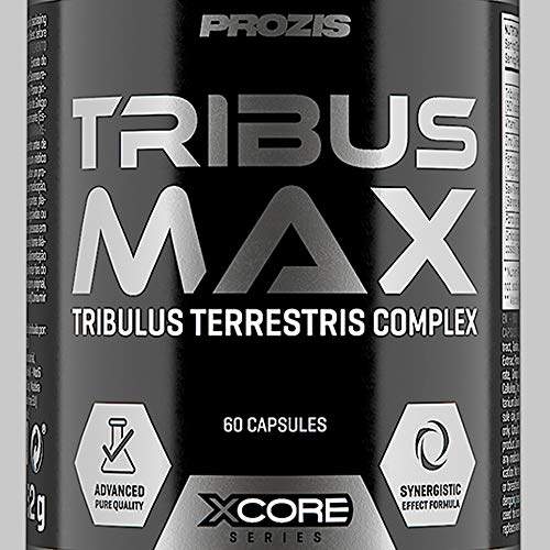 Xcore Tribus Max 98% Saponins 60 Tabs - Suplemento Potenciador de la Testosterona Natural a Base de Tribulus Terrestris - Aumenta el Crecimiento Muscular y el Rendimiento Sexual - 30 Dosis