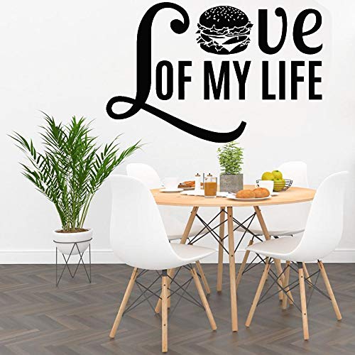 XCSJX Etiqueta de la Pared de Comida rápida Restaurante Art Deco Frase Love Burger Cafe Restaurante Tienda Ventana Etiqueta de la Pared Impermeable 99x64 cm XCSJX Etiqueta de la Pared de Comida rápida Restaurante Art Deco Frase Love Burger Cafe Restaurante Tienda Ventana Etiqueta de la Pared Impermeable 99x64 cm