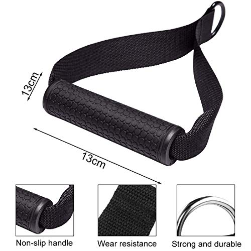 XCSW 4 Piezas Asas de Repuesto para Correa de Ejercicios,Mango de Resistencia para Ejercicios, para Gimnasio Yoga Entrenamiento de Fuerza Entrenami XCSW 4 Piezas Asas de Repuesto para Correa de Ejercicios,Mango de Resistencia para Ejercicios, para Gimnasio Yoga Entrenamiento de Fuerza Entrenami
