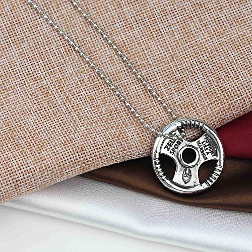 XCVBN Barra con Mancuernas Colgante Collar Deportes Levantamiento de Pesas Fitness Hombres Mujeres Deporte Kettlebell Bar Dumbbell Gift XCVBN Barra con Mancuernas Colgante Collar Deportes Levantamiento de Pesas Fitness Hombres Mujeres Deporte Kettlebell Bar Dumbbell Gift