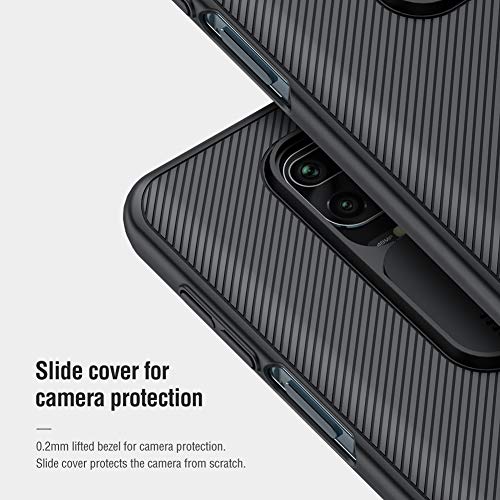 XCYYOO Funda para Redmi Note9 Pro/Note9 Pro MAX,[Protección de la cámara] [2 Pack Protector Pantalla ] Deslizante Cámara Proteger Ultra-Delgado PC Prueba Polvo Antideslizante Anti-arañazos Estuche