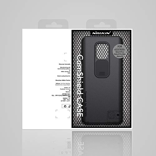 XCYYOO Funda para Redmi Note9 Pro/Note9 Pro MAX,[Protección de la cámara] [2 Pack Protector Pantalla ] Deslizante Cámara Proteger Ultra-Delgado PC Prueba Polvo Antideslizante Anti-arañazos Estuche