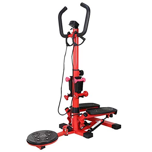 XCZQ Principiante Stepper Femenino Hogar Silencio Pérdida de Peso Artefacto In-Sitio Montañismo Pedal Máquina Deportes Equipo de Fitness Pequeño Estufas Máquina UN (Color : Red, Size : 31x48inch)