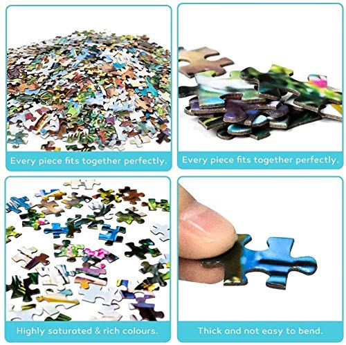 xdai Puzzle 1000 Piezas Adultos -Puzzle Adultos para Ejercitar la Lógica y la Coordinación Sensorial - Rompecabezas Adultos Jigsaw -Calcetín navideño con Perrito -50x75cm