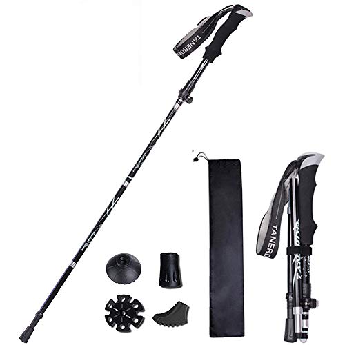 XDSP Bastón de Senderismo, Bastón de Trekking Plegable 7075 Bastón de Trekking de Aluminio Aleación de Aluminio, Anti-Choque para Excursión Marcha Alpinismo Trail Viaje Mochilero Caminar (1PCS) XDSP Bastón de Senderismo, Bastón de Trekking Plegable 7075 Bastón de Trekking de Aluminio Aleación de Aluminio, Anti-Choque para Excursión Marcha Alpinismo Trail Viaje Mochilero Caminar (1PCS)