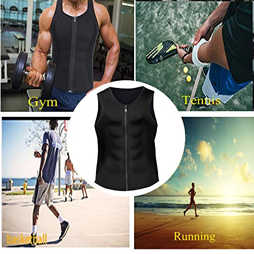 XDSP Faja Reductora Hombre Adelgazante Corsé con Cremallera Camiseta Termica, Compresión Desarrollo Muscular Quema Grasa Pérdida de Peso Sudoración Cremallera para Hombre (Gray, M) XDSP Faja Reductora Hombre Adelgazante Corsé con Cremallera Camiseta Termica, Compresión Desarrollo Muscular Quema Grasa Pérdida de Peso Sudoración Cremallera para Hombre (Gray, M)