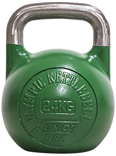 Xenios USA XSSTOKBL24 Pesa Rusas - Russian Girevoy Competition Kettlebell 24 Kg Ideal para la práctica del Entrenamiento Funcional, WOD, potenciamiento Muscular Xenios USA XSSTOKBL24 Pesa Rusas - Russian Girevoy Competition Kettlebell 24 Kg Ideal para la práctica del Entrenamiento Funcional, WOD, potenciamiento Muscular