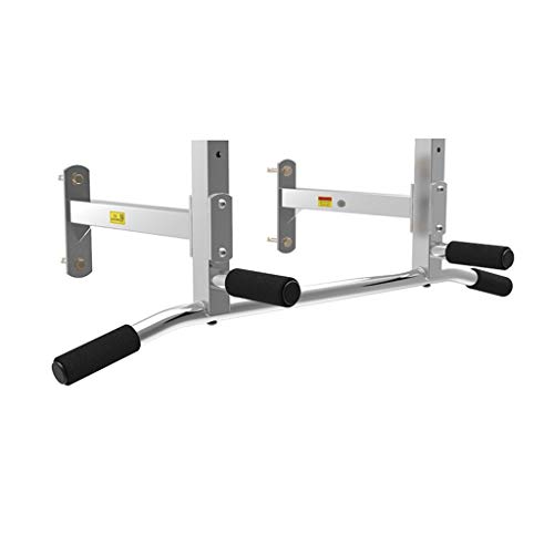 XEWNEG Barra Dominadas para Pared, De Acero Inoxidable/Dos Velocidades Altura/Ajustable con Espuma Manija/Anti-flexión, Portátil Inicio Entrenamiento Fitness Equipment