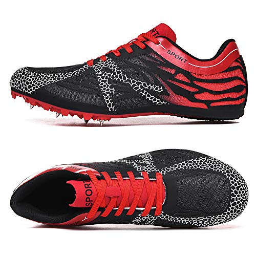 XFQ Los Hombres De Los Zapatos De Pista Y Campo, Correr Spikes Spikes Junior Sprint Estudiante Cabritos Que Se Ejecutan Dedicados Zapatos De Salto De Longitud Competición del Entrenamiento,Rojo,42 XFQ Los Hombres De Los Zapatos De Pista Y Campo, Correr Spikes Spikes Junior Sprint Estudiante Cabritos Que Se Ejecutan Dedicados Zapatos De Salto De Longitud Competición del Entrenamiento,Rojo,42