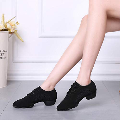 XFQ Zapatos De Baile Latino, Unisex Zapatos para Niños Adultos De La Danza Zapatos De Ballet De Danza Moderna,37