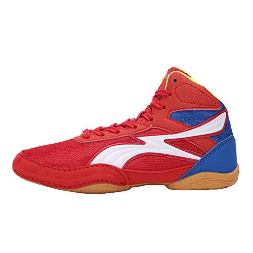 XFQ Zapatos De Boxeo Niños, Top del Punto Bajo Fighting Formadores De Peso Ligero Y Transpirable Antideslizante Profesión Lucha Aptitud Zapatillas De Deporte,Rojo,36EU XFQ Zapatos De Boxeo Niños, Top del Punto Bajo Fighting Formadores De Peso Ligero Y Transpirable Antideslizante Profesión Lucha Aptitud Zapatillas De Deporte,Rojo,36EU