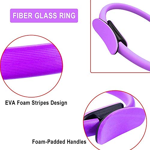 XH Yoga Pilates Anillo - Anillo círculo de la Aptitud mágica, Conveniente para Pilates, Tonificación Muslos internos, Body Sculpting Edificio, Yoga, Entrenamiento de Resistencia Inicio Ejercicio XH Yoga Pilates Anillo - Anillo círculo de la Aptitud mágica, Conveniente para Pilates, Tonificación Muslos internos, Body Sculpting Edificio, Yoga, Entrenamiento de Resistencia Inicio Ejercicio