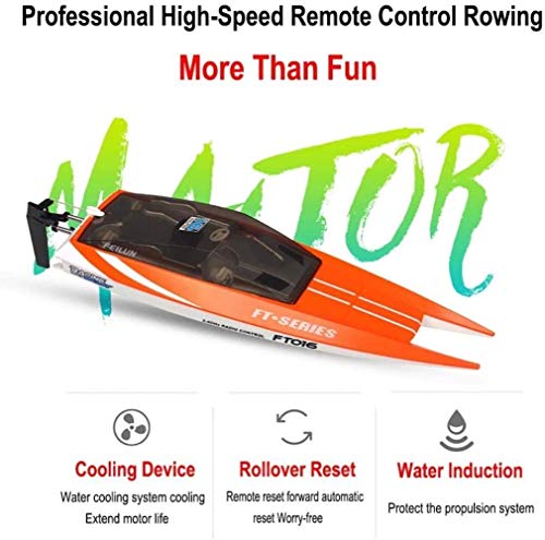XHCP 2.4G Control Remoto Barco Simulación Lancha rápida Modelo Radio Juguete Piscina de Alta Velocidad Lago al Aire Libre Función de Sensor de Agua Juguetes controlados a Distancia XHCP 2.4G Control Remoto Barco Simulación Lancha rápida Modelo Radio Juguete Piscina de Alta Velocidad Lago al Aire Libre Función de Sensor de Agua Juguetes controlados a Distancia