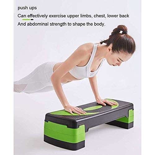 XHCP Stepper, Fitness Pedal Fitness Home Height-Adjustable Aerobic Step Exercise Stepper, Gym Aerobics, Pedals Weight Loss Home Aerobics Slimming Fat Burning Rhythm Exercise Equipment,Blue