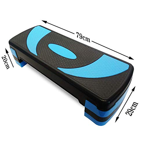 XHCP Stepper, Fitness Pedal Fitness Home Height-Adjustable Aerobic Step Exercise Stepper, Gym Aerobics, Pedals Weight Loss Home Aerobics Slimming Fat Burning Rhythm Exercise Equipment,Blue
