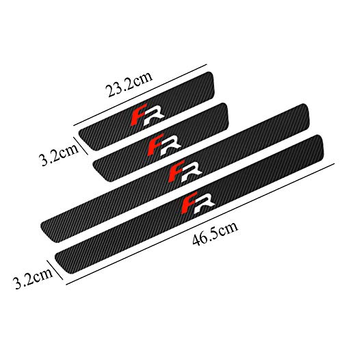 XHULIWQ 4PCS Impermeable Etiqueta de Fibra de Carbono Accesorios de protección para automóviles Automóviles, para Seat FR + Leon Ibiza Cupra XHULIWQ 4PCS Impermeable Etiqueta de Fibra de Carbono Accesorios de protección para automóviles Automóviles, para Seat FR + Leon Ibiza Cupra