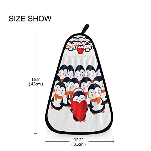 XiangHeFu Ducha Cara Baño Toalla de Mano Altamente Absorbente Ultra Suave Multiuso Dibujos Animados Lindo Pingüino Coro