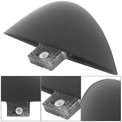 XiangXin Aleta Trasera de Seguimiento, Aleta de Kayak de 10,3x4,5x0,6 cm, Aletas integrales, Skeg de Barco Duradero, Tabla de Surf para Kayaks, canoas, Botes de Remo, Tabla de Remo(Black)