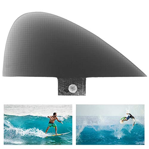 XiangXin Aleta Trasera de Seguimiento, Aleta de Kayak de 10,3x4,5x0,6 cm, Aletas integrales, Skeg de Barco Duradero, Tabla de Surf para Kayaks, canoas, Botes de Remo, Tabla de Remo(Black)