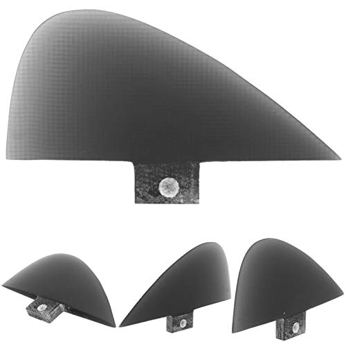 XiangXin Aleta Trasera de Seguimiento, Aleta de Kayak de 10,3x4,5x0,6 cm, Aletas integrales, Skeg de Barco Duradero, Tabla de Surf para Kayaks, canoas, Botes de Remo, Tabla de Remo(Black)