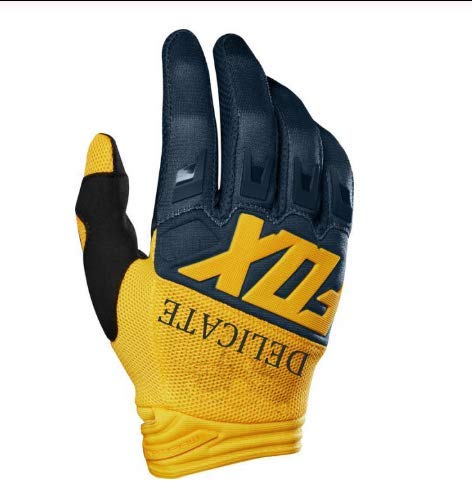 XiaobingMotocross Offroad Sprint Race Guantes Rojos Hombres Damas Guantes neutros Carreras de conducción - Negro, M