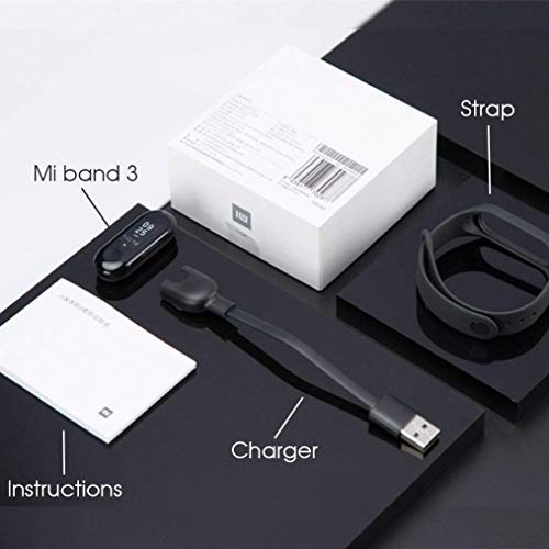 Xiaomi Mi Band 3 - Pulsera de actividad, Pantalla 0.78'' full OLED táctil, Notificaciones, Sumergible 50m, Mide calorías, pasos y sueño, Negro