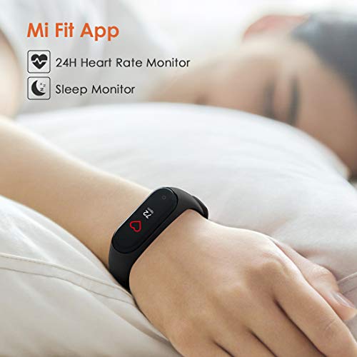 Xiaomi Mi Band 4 Pulsera de Actividad, Reloj Xiaomi, Fitness Tracker, Monitores de Actividad, Pantalla Pulsómetro, BT 5.0, 50M Impermeable, 135 mAh, Negro