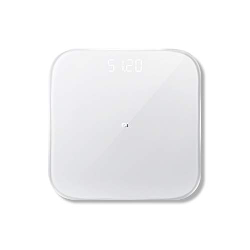 Xiaomi Mi Scale - Smart, báscula con Bluetooth, vidrio, blanco, led