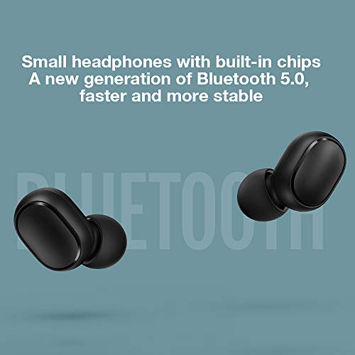 Xiaomi Mi True Wireless Earbuds Basic - Auriculares inalámbricos, Bluetooth con verdadero sonido estéreo con micrófono, Negro Xiaomi Mi True Wireless Earbuds Basic - Auriculares inalámbricos, Bluetooth con verdadero sonido estéreo con micrófono, Negro