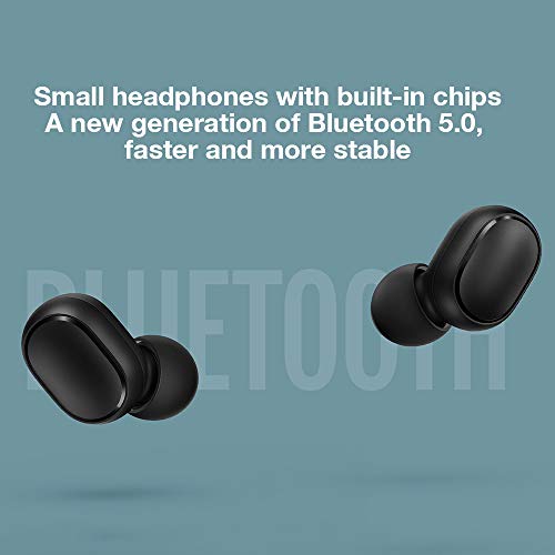 Xiaomi Mi True Wireless Earbuds Basic - Auriculares inalámbricos, Bluetooth con verdadero sonido estéreo con micrófono, Negro