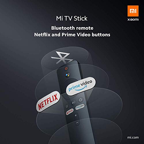 Xiaomi Mi TV Stick Full HD HDR HDMI Quad-Core DDR4 Bluetooth WiFi Dolby DTS HD Decodificación Dual Asistente de Google Netflix Android TV 9.0 [Versión Global]