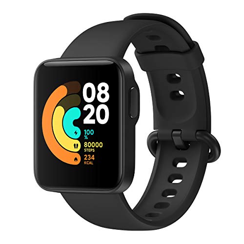 Xiaomi Mi Watch Lite Smartwatch Sport Fitness Trackers 1.4"Pantalla TFT 5ATM Resistencia Monitoreo del Ritmo Cardíaco Monitoreo del Sueño Ejercicios de Respiración Actividades Banda (Negro)