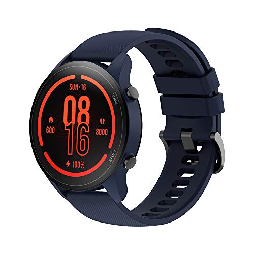 Xiaomi Mi Watch Pantalla 1.39" AMOLED, Medición de Nivel de oxígeno en Sangre, y seguimiendo de 100+ Ejercicios, Color Azul