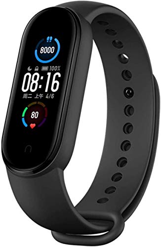 Xiaomi Nuevo Band 5 - Monitor de frecuencia cardíaca, Monitor de sueño, Salud Femenina, 11 Modos de Entrenamiento, 50 Metros a Prueba de Agua, Negro (MI 3)