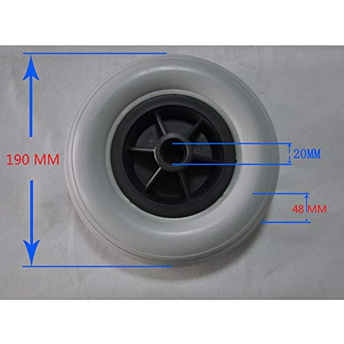 XIJING Neumático de Rueda para Silla de Ruedas eléctrica/Neumáticos de Goma Maciza para Ruedas Delanteras traseras/Rueda de Repuesto/Rueda para sillas de Ruedas eléctricas, 8"(200x50),Negro XIJING Neumático de Rueda para Silla de Ruedas eléctrica/Neumáticos de Goma Maciza para Ruedas Delanteras traseras/Rueda de Repuesto/Rueda para sillas de Ruedas eléctricas, 8"(200x50),Negro