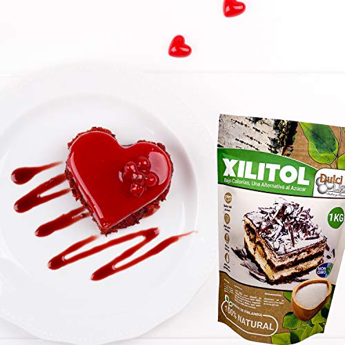 Xilitol 100% Natural 1Kg Azucar de Abedul de Finlandia Ideal para Reposteria y Dietas Edulcorantes DULCILIGHT el sabor natural del azucar.